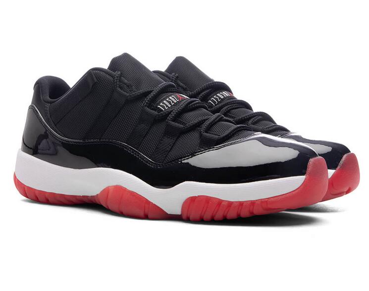 Men's Running weapon Air Jordan 11 Retro Low 'Bred' Black/Varsity Red Shoes 109